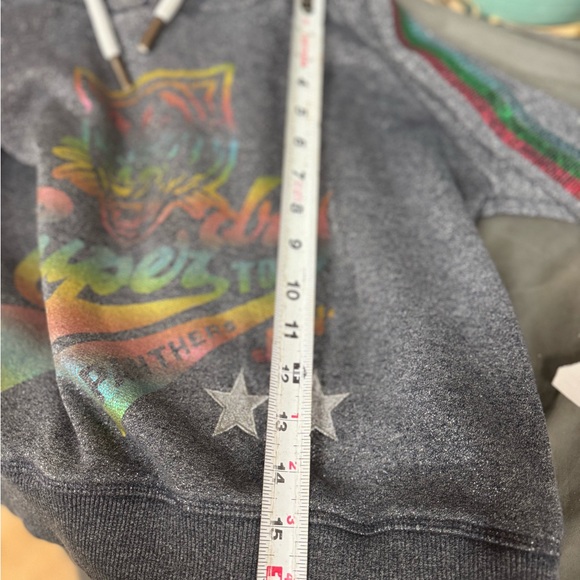 Superdry women's cropped hoodie featuring a rainbow tiger graphic - Picture 8 of 8
